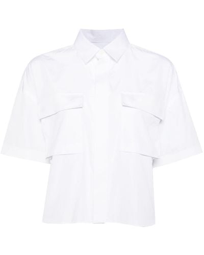 Sacai Hemd mit Klappentasche - Weiß