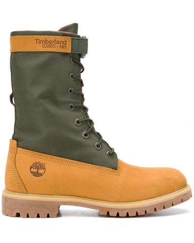 Timberland Special Release Mixed Media Gaiter Boots - Yellow