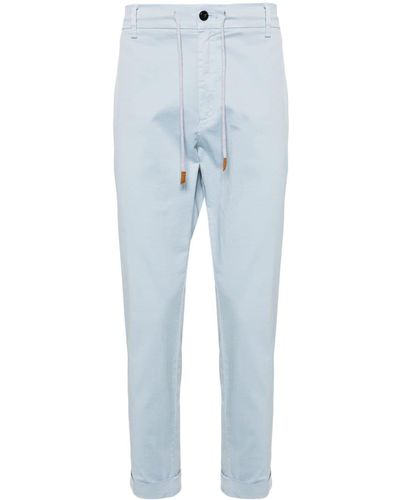Eleventy Pantalones chinos con cinturilla elástica - Azul