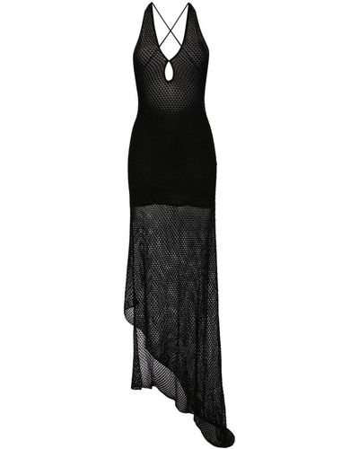 IRO Barbara Crochet-knit Maxi Dress - Black