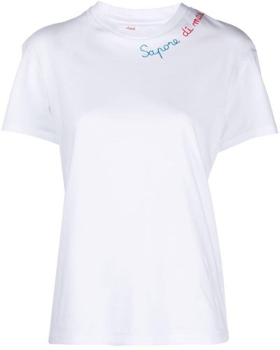 Mc2 Saint Barth ロゴ Tシャツ - ホワイト