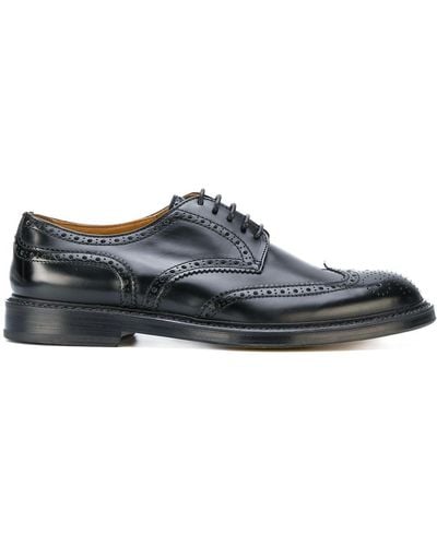 Doucal's Lace-up Brogues - Black