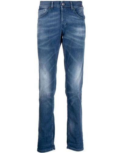 Dondup Mid Wash Slim-cut Jeans - Blue