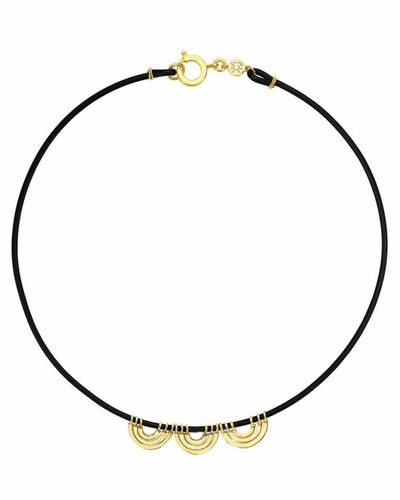 CADAR 18kt Yellow Gold Water Waves Diamond Necklace - Metallic