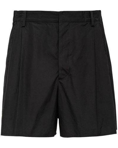 Prada Pantalones cortos de talle alto - Negro