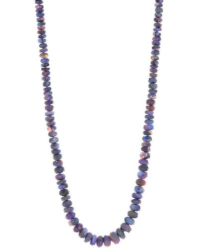 Irene Neuwirth 18kt Rose Gold Beaded Candy Faceted Opal Necklace - Blue