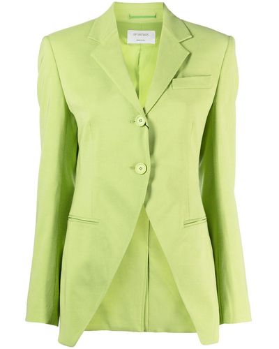 Sportmax Fitted Long-sleeved Blazer - Green