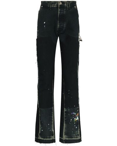 GALLERY DEPT. Paint-splatter Bootcut Jeans - Black