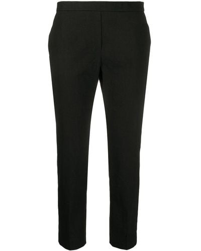 Theory Cropped Tailored Trousers - Black
