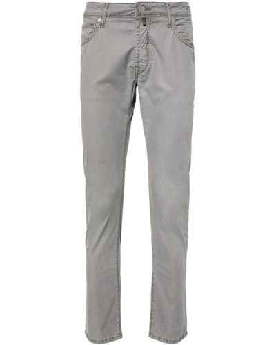 Incotex Low-rise Slim-fit Trousers - Grey