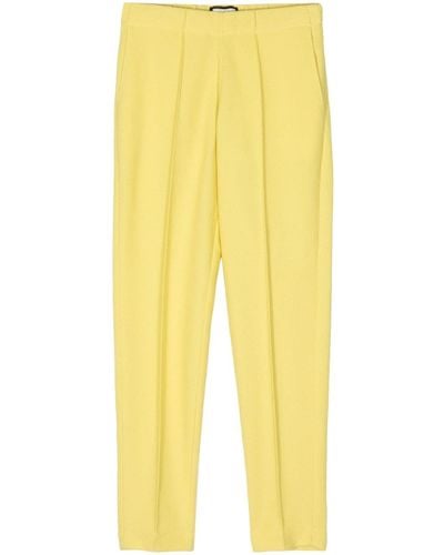 Bruno Manetti Elasticated-waist Tapered Trousers - Yellow