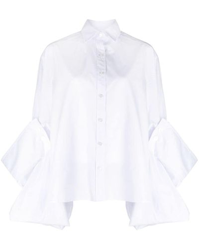 Kolor Chemise boutonnée à manches superposées - Blanc