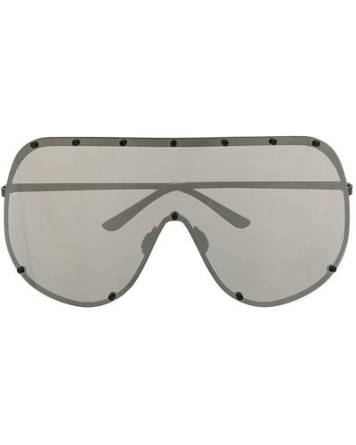 Rick Owens Men Shield Sunglasses - Grey