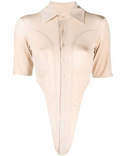 Ninamounah Cut Out-detail Button-up Shirt - Multicolor
