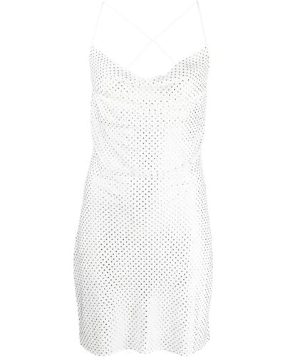 P.A.R.O.S.H. Stud-embellishment Mini Dress - White
