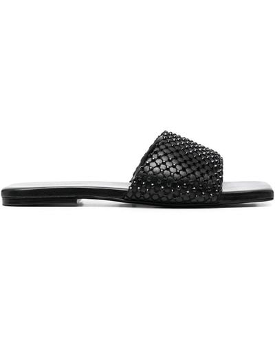 Le Silla Gilda Studded Sandals - Black