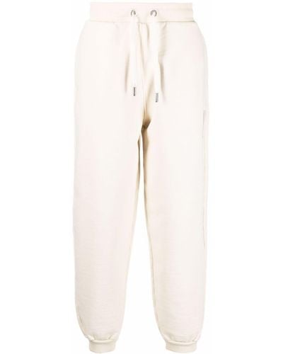 Ami Paris Ami De Coeur Organic-cotton Track Pants - White
