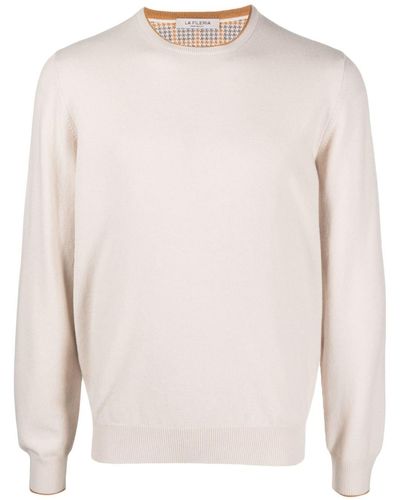 Fileria Elbow-patches Pullover Jumper - White