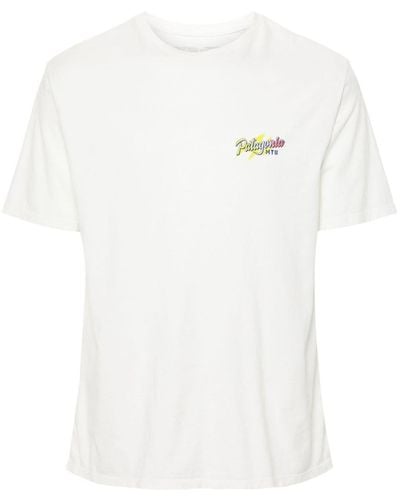 Patagonia T-shirt con stampa Trail Hound - Bianco