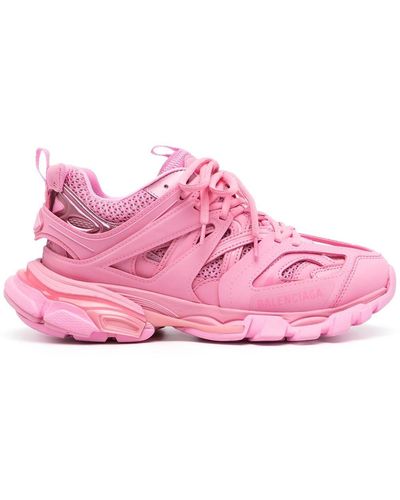 Balenciaga Zapatillas bajas Track con paneles de malla - Rosa