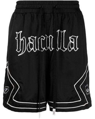 Haculla Gothic Track Shorts - Black