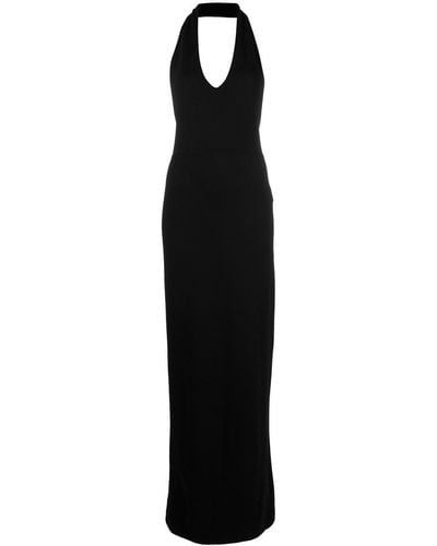 Saint Laurent ホルターネック ドレス - ブラック