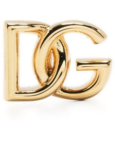 Dolce & Gabbana Ohrstecker mit DG - Mettallic