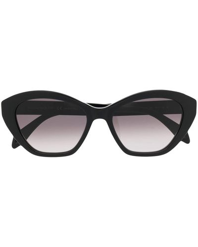 Alexander McQueen Gafas de sol con montura cat eye - Negro