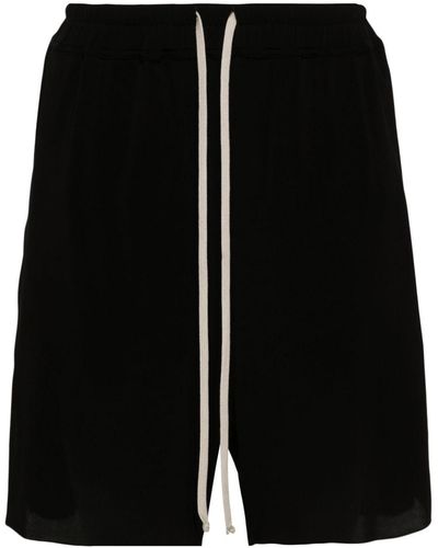 Rick Owens Gebreide Mesh Shorts - Zwart