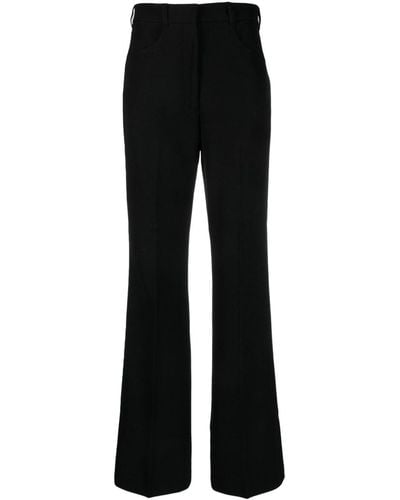Rohe High-waisted Flared Trousers - Black