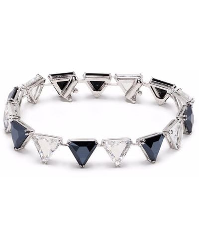 Swarovski Milenia Crystal-embellished Triangle Cut Bracelet - Black