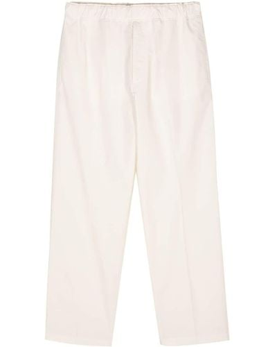 Moncler Logo-patch trousers - Weiß