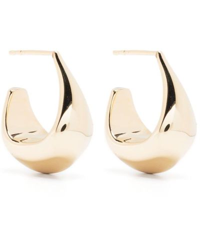 Lemaire Sculpted Hoop Curved Earrings - Natural