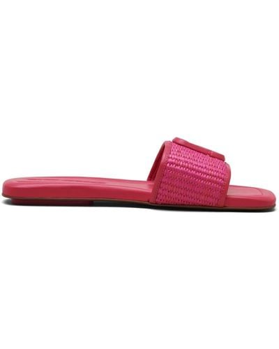 Marc Jacobs The Woven J Marc Sandals - Pink