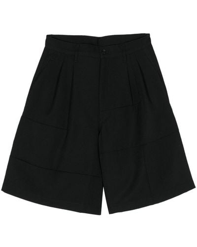 Comme des Garçons Bermudas con pinzas - Negro