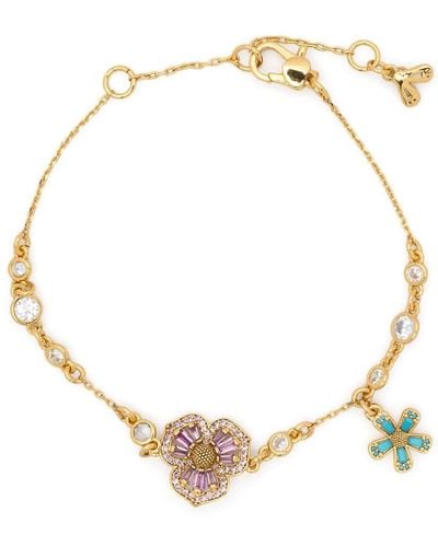 Kate Spade Fleurette Charm Bracelet - Metallic