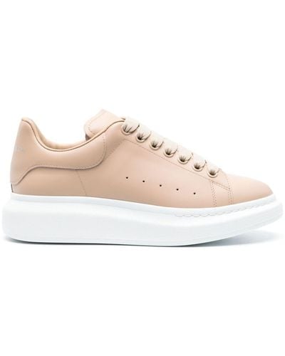 Alexander McQueen Oversized Leather Trainers - Pink