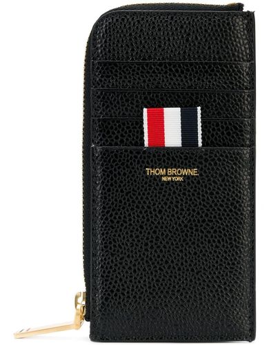 Thom Browne ファスナー財布 - ブラック