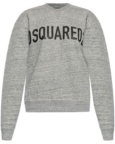 DSquared² Logo-print cotton sweatshirt - Grau