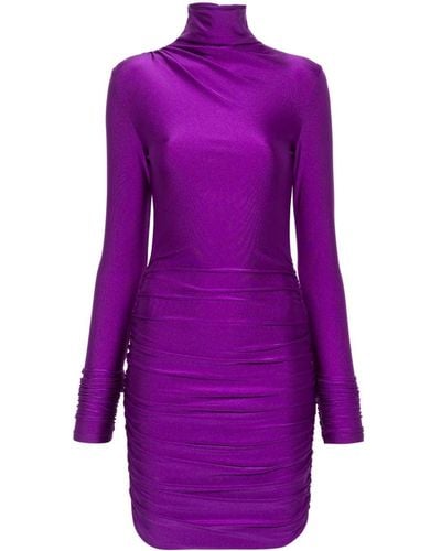 ANDAMANE Oleandra Ruched Mini Dress - Purple