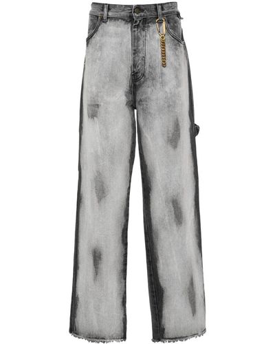 DARKPARK John High-rise Wide-leg Jeans - Grey