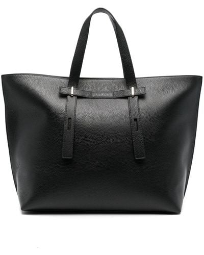 Furla Large Giove Leather Tote Bag - Black