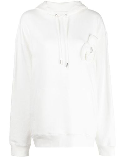 Opening Ceremony Miniature-patch Drawstring Hoodie - White