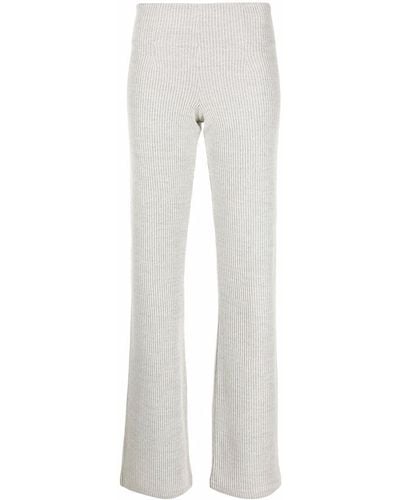 Our Legacy Draft Ribbed Flared Trousers - Grey