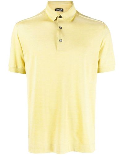 Zegna Short-sleeved Polo Shirt - Yellow