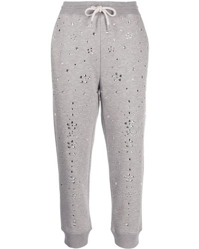 Cynthia Rowley Rhinestone-embellished Sweatpants - Gray