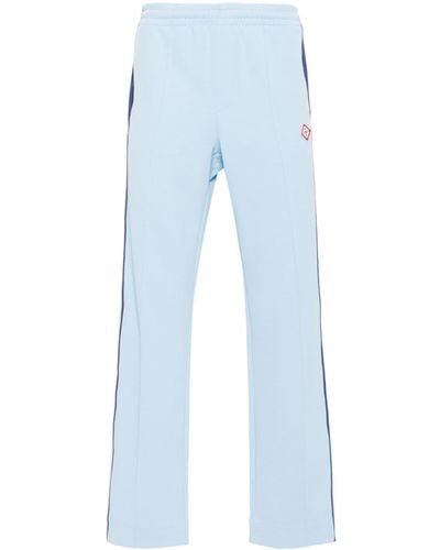 Casablanca Logo-embroidered Straight-leg Track Trousers - Blue