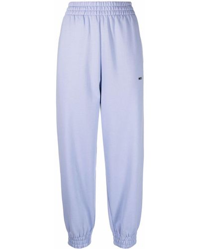 McQ Pantalon de jogging à logo imprimé - Bleu