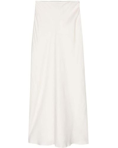 Rohe High-waist satin maxi skirt - Bianco