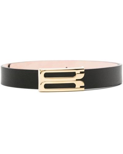 Victoria Beckham Frame Leather Belt - Black